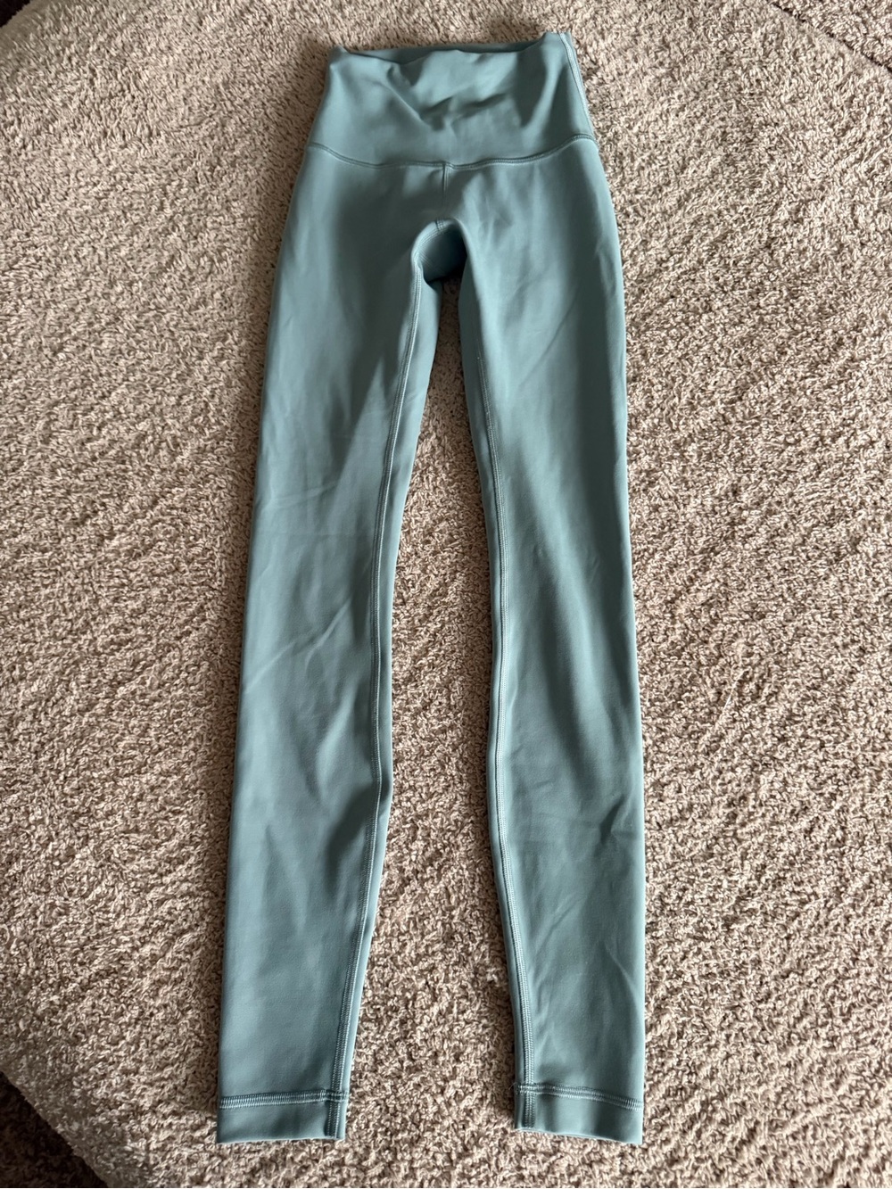 Lululemon Wunder Train High-Rise Tight 28" Silver Blue Everlux Leggings Size 0